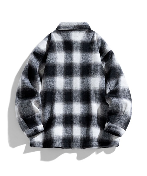aimoha(アイモハ)の「aimoha men チェック柄CPOシャツジャケット/Checked CPO shirt jacket(その他アウター・メンズ・ブラック/チョコ/パープル・X-LARGE/LARGE/MEDIUM)」の13枚目の写真