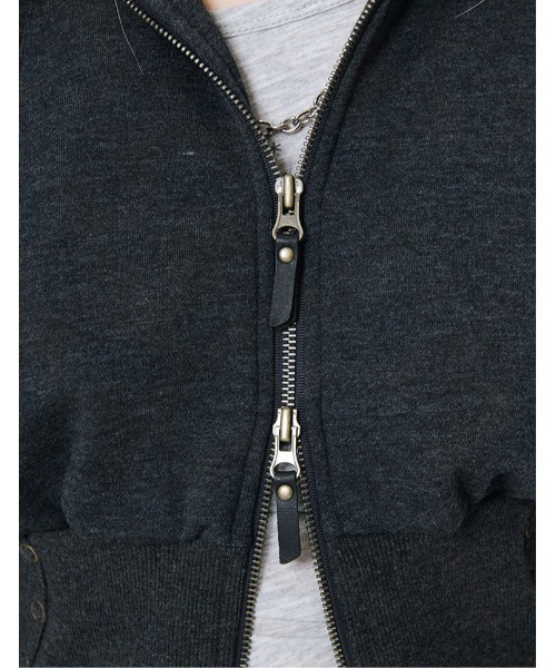 runningHIGH（ランニングハイ）の「A'GEM/9 × .kom 『runningHIGH/ランニングハイ』 FUR ZIP UP HOODIE/ファージップアップパーカー（パーカー・レディース・チャコールグレー/ブラック・FREE）」の19枚目の写真