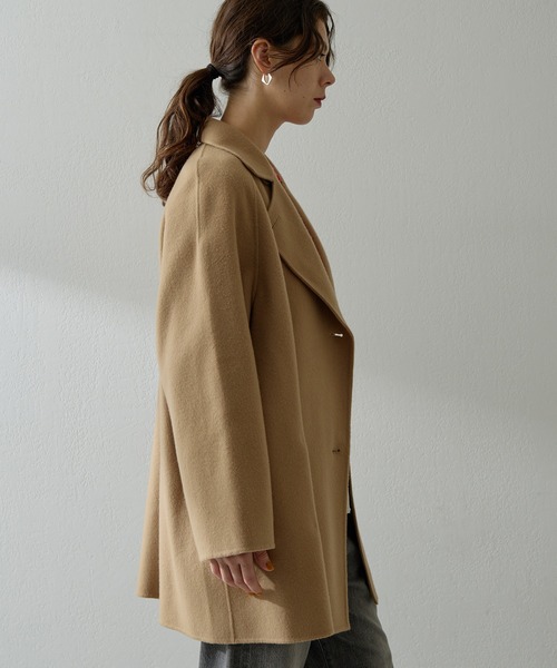 Whim Gazette(ウィム ガゼット) リバーピーコート ウィムガゼット Whim Gazette リバーPコート （black