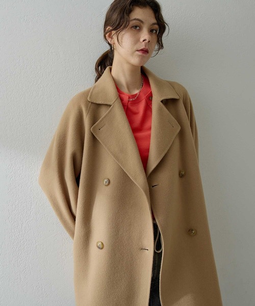 Whim Gazette(ウィム ガゼット) リバーピーコート ウィムガゼット Whim Gazette リバーPコート （black