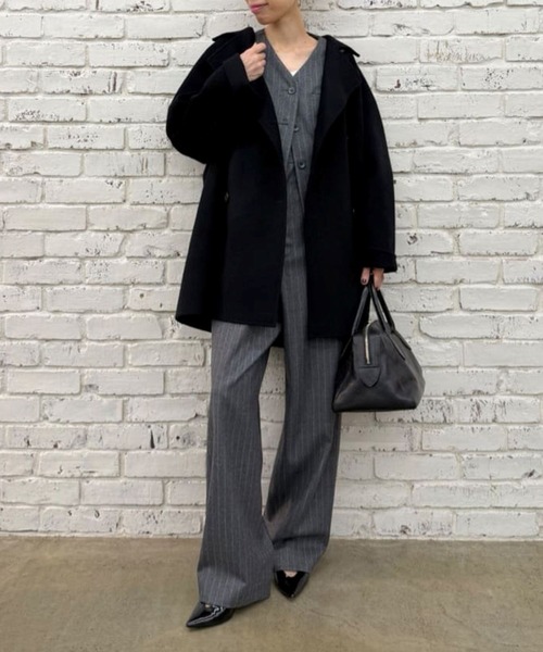 美品 ウィムガゼット リバーPコート 近年 ブラック ミドル丈 上質ウール Whim Gazette(ウィム ガゼット)のリバーPコート通販 | 集英社HAPPY