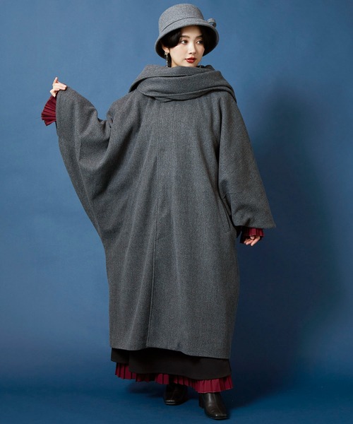 カヤ（カヤ）の「【カヤ】冬日和 鳶メンズコート（その他アウター・メンズ・スミクロ/ネイビー/グレー・FREE）」の3枚目の写真