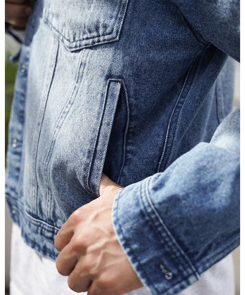 #Re:room(リルーム)の「ヴィンテージダメージデニムジャケット(デニムジャケット・メンズ・ブルー・S-M)」の19枚目の写真