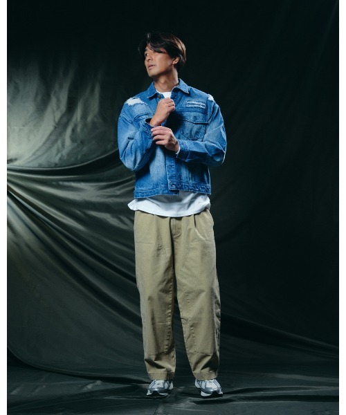 #Re:room(リルーム)の「ヴィンテージダメージデニムジャケット(デニムジャケット・メンズ・ブルー・S-M)」の11枚目の写真