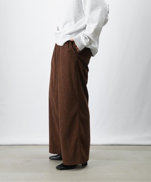 LUCA/LADY LUCK LUCA（ルカ/レディラックルカ）の「LC/LLL 細コールイージーパンツ/コーデュロイイージーパンツ（その他パンツ・レディース・ブラック/グレー/ブラウン・FREE）」の20枚目の写真