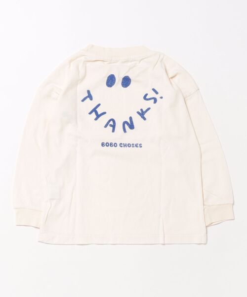 BOBO CHOSES(ボボショーズ)の「Thanks T-shirt(Tシャツ/カットソー・キッズ・オフホワイト・12-13y/10-11y/8-9y/6-7YEAR/2-3YEAR/4-5YEAR)」の7枚目の写真