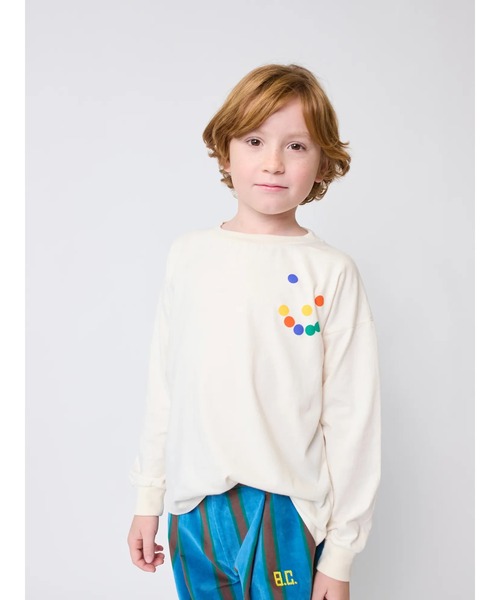 BOBO CHOSES(ボボショーズ)の「Thanks T-shirt(Tシャツ/カットソー・キッズ・オフホワイト・12-13y/10-11y/8-9y/6-7YEAR/2-3YEAR/4-5YEAR)」の2枚目の写真