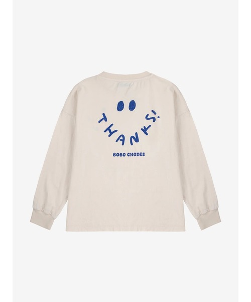 BOBO CHOSES(ボボショーズ)の「Thanks T-shirt(Tシャツ/カットソー・キッズ・オフホワイト・12-13y/10-11y/8-9y/6-7YEAR/2-3YEAR/4-5YEAR)」の4枚目の写真