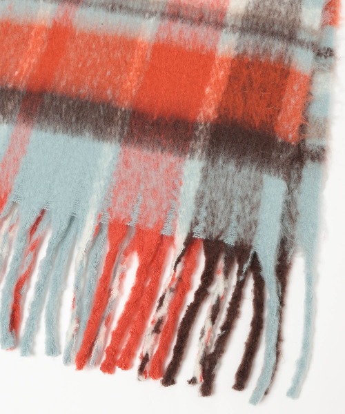 セール】ブークレーチェックマフラー / 577540（マフラー）｜LAKOLE