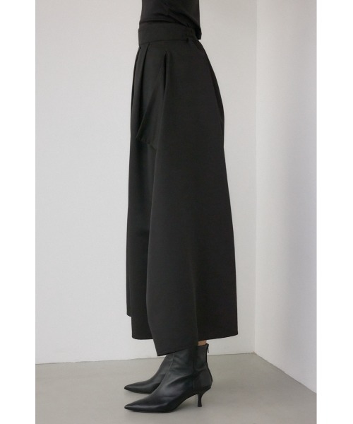 AZUL by moussy(アズールバイマウジー)の「【PLUS】ドレープワイドパンツ(スラックス・レディース・ブラック/カーキ・SMALL/MEDIUM)」の7枚目の写真