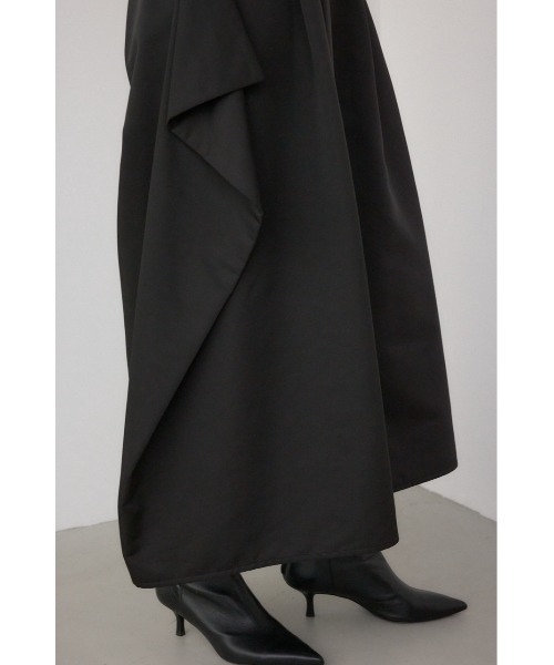 AZUL by moussy(アズールバイマウジー)の「【PLUS】ドレープワイドパンツ(スラックス・レディース・ブラック/カーキ・SMALL/MEDIUM)」の12枚目の写真