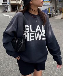 DISCOAT（ディスコート）の「【ユニセックス】サンフェード加工ヒビワレロゴスウェット（スウェット・メンズ）」