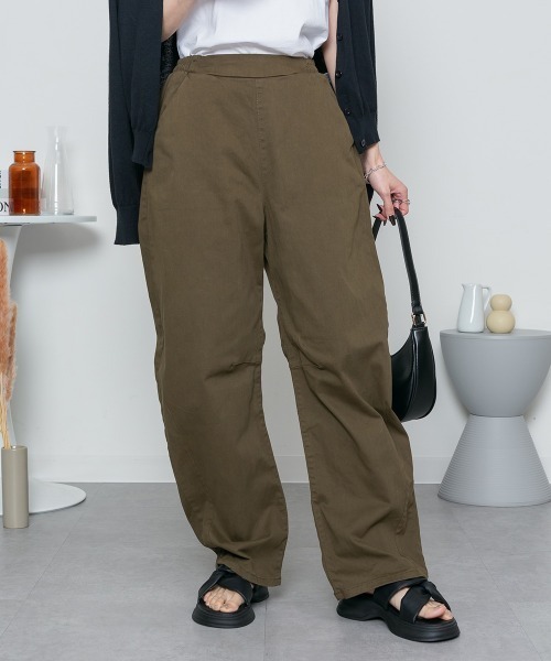 RCD（アールシーディー）の「ストレッチツイルカーブパンツ（その他パンツ・レディース・カーキ/ブラック/ベージュ・LL/M/L/3L/4L）」の10枚目の写真