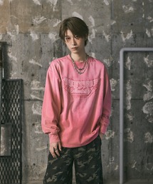 ILL'S（イルズ）の「フェード加工刺繍ロンT（Tシャツ/カットソー）」