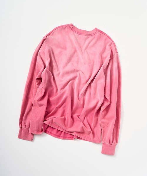 ILL'S(イルズ)の「フェード加工刺繍ロンT(Tシャツ/カットソー・メンズ・ブラック/ピンク・L/M)」の12枚目の写真