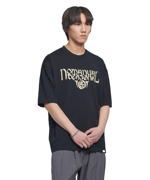 NOMANUAL(NOMANUAL)の「「NOMANUAL /ノーマニュアル」P.T T-SHIRT(Tシャツ/カットソー・メンズ・ホワイト/ブラック・LARGE/X-LARGE)」の2枚目の写真