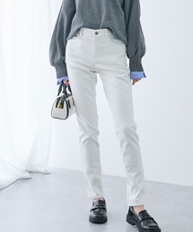 slattgir | 高身長 ストレッチチノ裏フリーススキニーパンツ(選べる股下82cm・86cm)(チノパンツ)