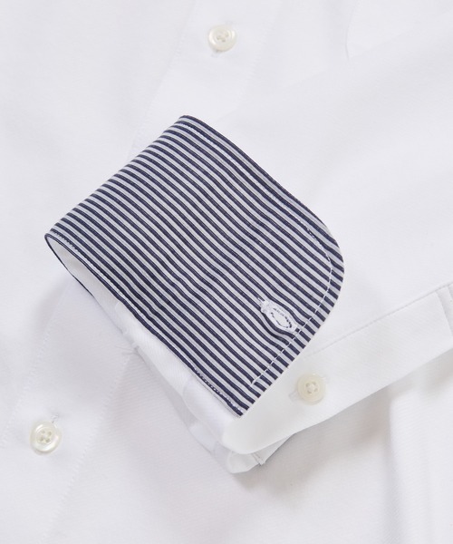 MEN'S BIGI(メンズビギ)の「J-CAMICIE ハイゲージジャージドレスシャツ(Albini×RENU)<ストレッチ>(ビジネスシャツ・メンズ・ブラック系その他/ホワイト/ダークネイビー/ネイビー・03/01/02/04)」の22枚目の写真
