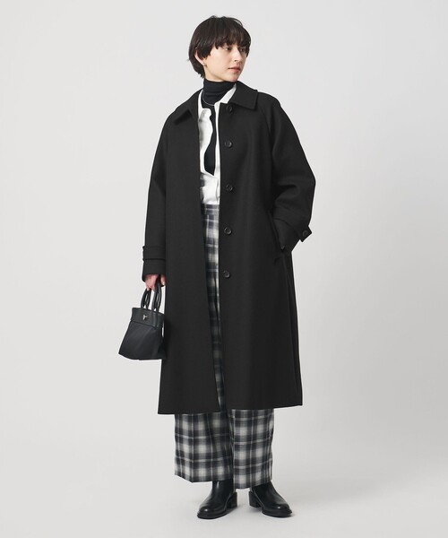 UNITED ARROWS（ユナイテッドアローズ）の「MANTECO ステンカラー コート（ステンカラーコート・レディース・ブラック・34/36/38）」の14枚目の写真