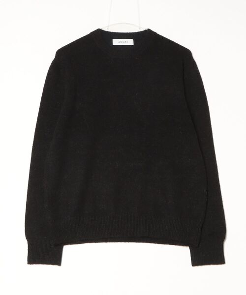AOURE（アウール）の「ヘアリーニットクルー（ニット/セーター・メンズ・ブラック/ブルー・LARGE/MEDIUM）」の2枚目の写真