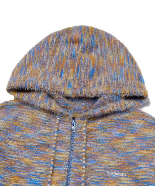WKNDRS(ウィーキャンドース)の「MULTI STRIPED HAIRY ZIPUP (ORANGE)(パーカー・レディース・その他・MEDIUM/LARGE/X-LARGE)」の3枚目の写真