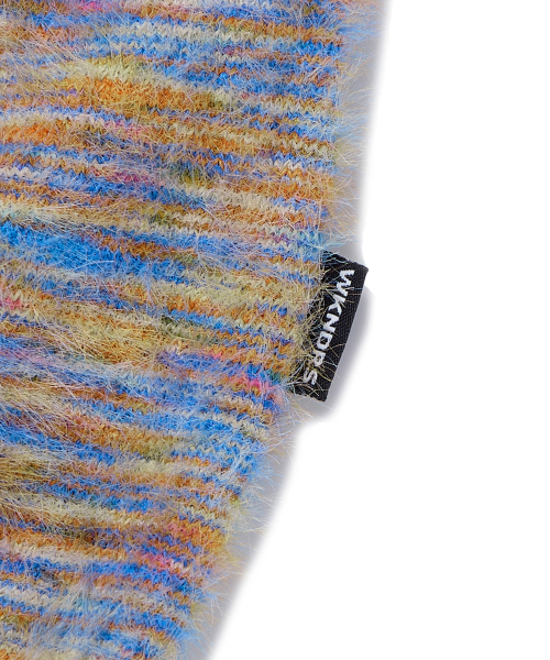 WKNDRS(ウィーキャンドース)の「MULTI STRIPED HAIRY ZIPUP (ORANGE)(パーカー・レディース・その他・MEDIUM/LARGE/X-LARGE)」の5枚目の写真