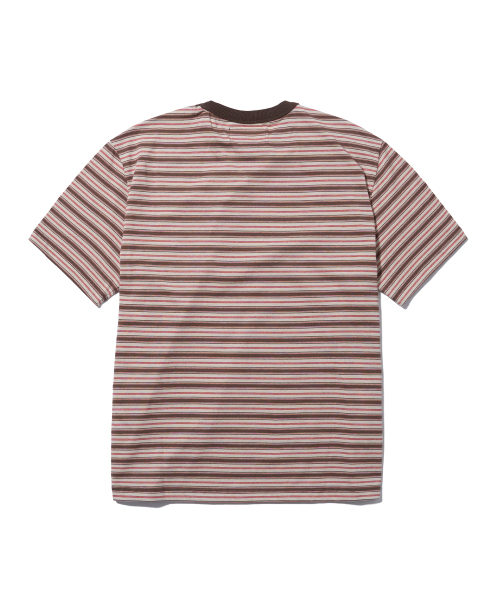 AECA（エイカ）の「STRIPE HALF SLEEVE TEE-BROWN（Tシャツ/カットソー・レディース・その他・MEDIUM/LARGE/X-LARGE/W）」の11枚目の写真