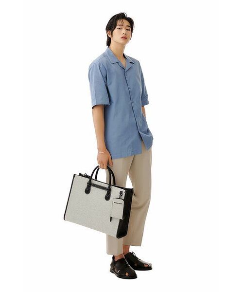 MUSINSA STANDARD（ムシンサスタンダード）の「オープンカラーショートスリーブシャツ[ダスティブルー]（シャツ/ブラウス・メンズ・その他・MEDIUM/XX-LARGE）」の7枚目の写真