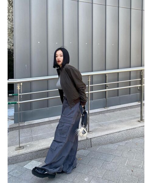 AAKAM(アーカム)の「Piping Leather Blouson (Brown)(ライダースジャケット・レディース・その他・1/2)」の8枚目の写真