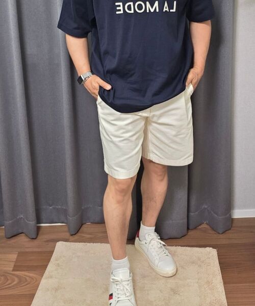 MUSINSA STANDARD（ムシンサスタンダード）の「ホワイトサテンオフィサーショーツ[クリーム]（その他パンツ・メンズ・その他・26/27/28/29/30/31/32/34/36/38/40/33/42）」の12枚目の写真