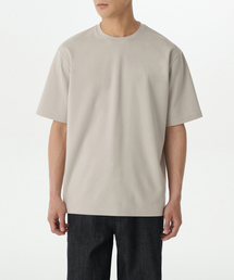 オプティマルリラックスドクルーネックTシャツ[ダスティクリーム]