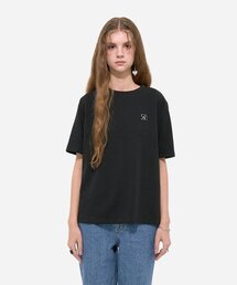 SALT AND CHOCOLATE（ソルトアンドチョコレート）の「SAC Logo Overfit Silket T-Shirt Black 4W2231202（Tシャツ/カットソー）」