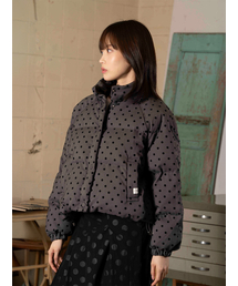 THE GREEN LAB（ザグリーンラボ）の「Polka Dot Padded Jumper [Gray]（ダウンジャケット/コート）」