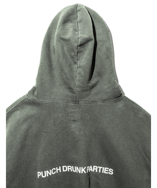 PUNCH DRUNK PARTIES（パンチドランクパーティーズ）の「Circle Logo Garment Dyed Hoodie (KHAKI)（パーカー・メンズ・その他・1/0）」の5枚目の写真