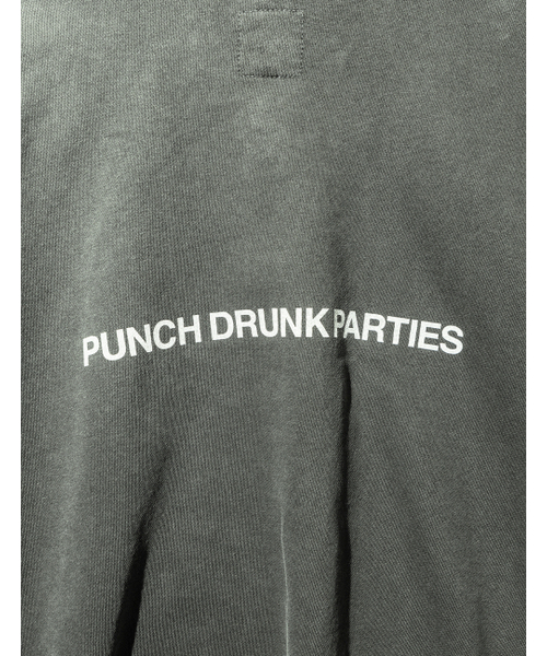 PUNCH DRUNK PARTIES（パンチドランクパーティーズ）の「Circle Logo Garment Dyed Hoodie (KHAKI)（パーカー・メンズ・その他・1/0）」の6枚目の写真