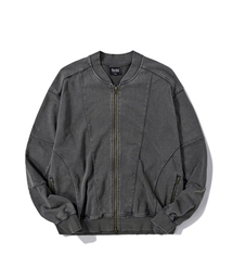 Verdnt（バーダント）の「2WAY Cut Line Vintage Pigment Sweatshirt [Charcoal]（その他アウター・メンズ）」