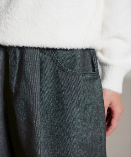 Chikashitsu +(チカシツプラス)の「【Chikashitsu +】roll-up balloon denim pants / 【チカシツプラス】ロールアップバルーンデニムパンツ(デニムパンツ・メンズ・ブルー/ブラック・M/L)」の11枚目の写真