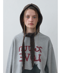 Kijun（キジュン）の「Cable Knit Balaclava Dark Brown（ニットキャップ/ビーニー）」