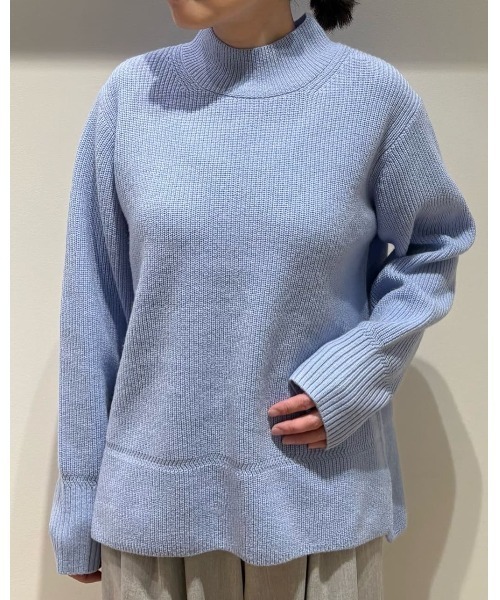 human woman（ヒューマンウーマン）の「◆【ウォッシャブル】ウールハイネック片畦プルオーバー（ニット/セーター・レディース・レッド/ホワイト/ブルー/グレー・MEDIUM）」の16枚目の写真