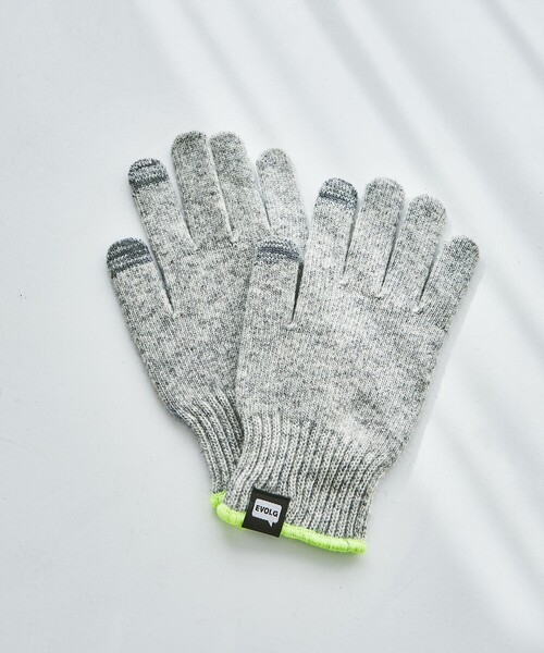 EVOLG(エヴォログ)の「<EVOLG>SILENCER グローブ -タッチスクリーン対応-(手袋・メンズ・ライトグレー/ダークグレー/モカ・FREE)」の2枚目の写真