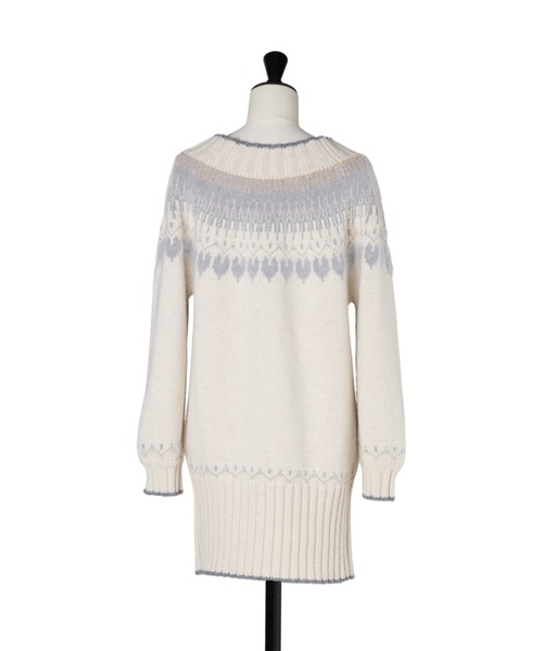 ワンピース herlipto Heart Fair Isle Knit Mini Dress Heart Fair Isle Knit Mini Dress（ワンピース）｜Her lip to（ハー