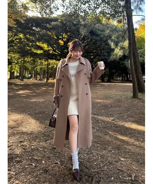 Heart Fair Isle Knit Mini Dress（ワンピース）｜Her lip to（ハー