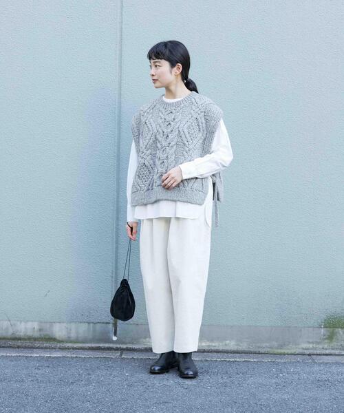 かぐれ テーパードパンツ　新品未使用！ かぐれ パンツ ウールテーパードパンツ レディース : ZOZOTOWN Yahoo