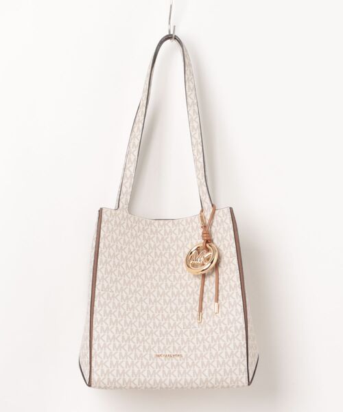 MICHAEL KORS(マイケルコース)の「JORDI コンバーチブル シンチ トート ミディアム - MKシグネチャー(トートバッグ・レディース・ホワイト系その他・FREE)」の6枚目の写真