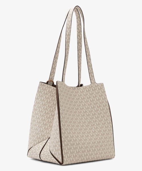MICHAEL KORS(マイケルコース)の「JORDI コンバーチブル シンチ トート ミディアム - MKシグネチャー(トートバッグ・レディース・ホワイト系その他・FREE)」の5枚目の写真