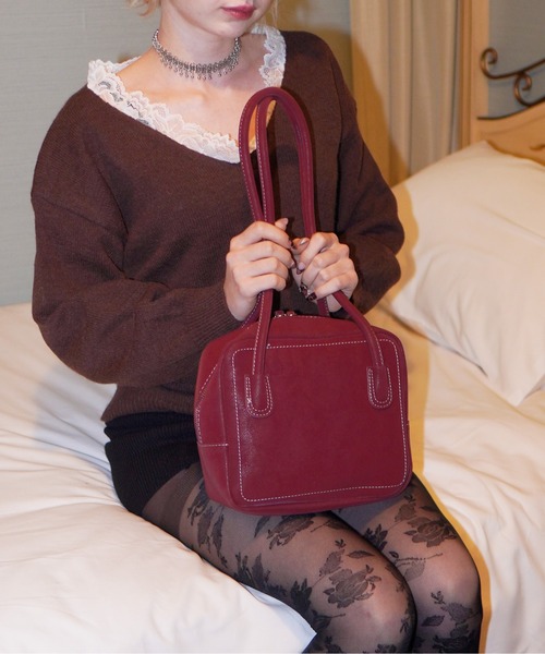 IMARI（イマリ）の「【 IMARI / イマリ 】 ロングハンドル スクエア ハンドバッグ #（ハンドバッグ・レディース・ブラック/ブラウン/レッド/アイボリー・FREE）」の8枚目の写真