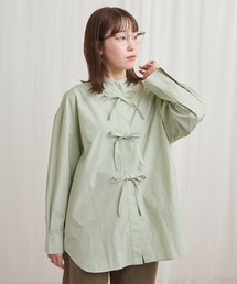 fig Ｌondon | ribbon long shirt(シャツ/ブラウス)