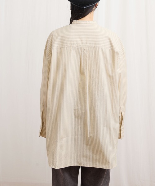 fig London(フィグロンドン)の「ribbon long shirt(シャツ/ブラウス・レディース・ホワイト/ベージュ/グリーン・FREE)」の13枚目の写真