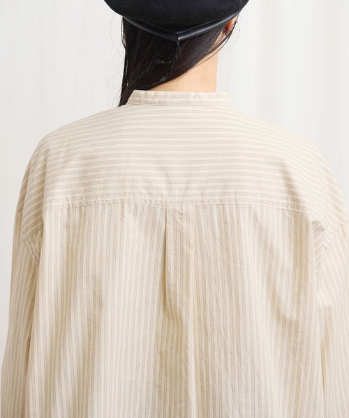 fig London(フィグロンドン)の「ribbon long shirt(シャツ/ブラウス・レディース・ホワイト/ベージュ/グリーン・FREE)」の12枚目の写真