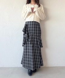 希少⭐︎ジュンヤワタナベ コムデギャルソン マーメイドスカート チェック柄 ロング セール】 【洗える・4サイズ展開】チェック柄マーメイドスカート（XS